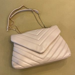 Urban Expressions Blush Quilted Shoulder Bag